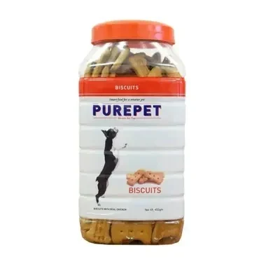 PUREPET TREAT CHICKEN FLAVOUR BISCUIT 455 GRM PACK OF 2