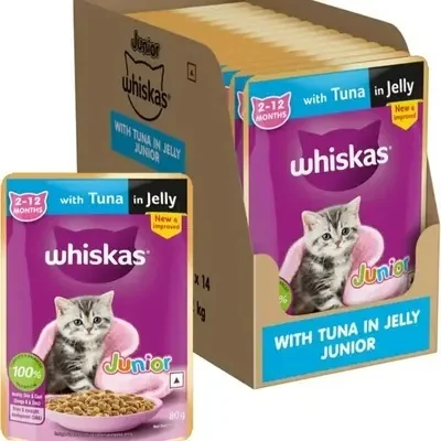 WISKAS TUNA IN JELLY GRAVY BOX 14 PC